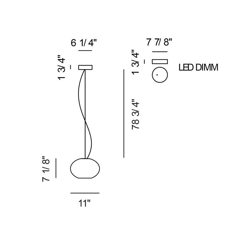 Zero S3 LED Dimm Suspension Lamp