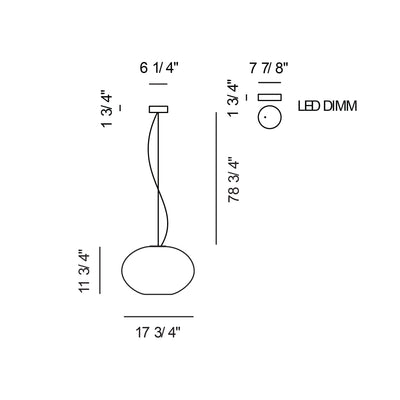 Zero S7 LED Dimm Suspension Lamp