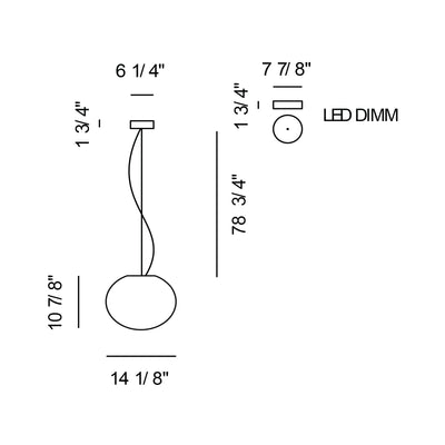 Zerodieci S5 LED Dimm Suspension Lamp