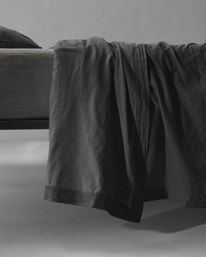 JANGEORGe Interiors and Furniture Society Limonta Miro Flat Sheets Anthracite