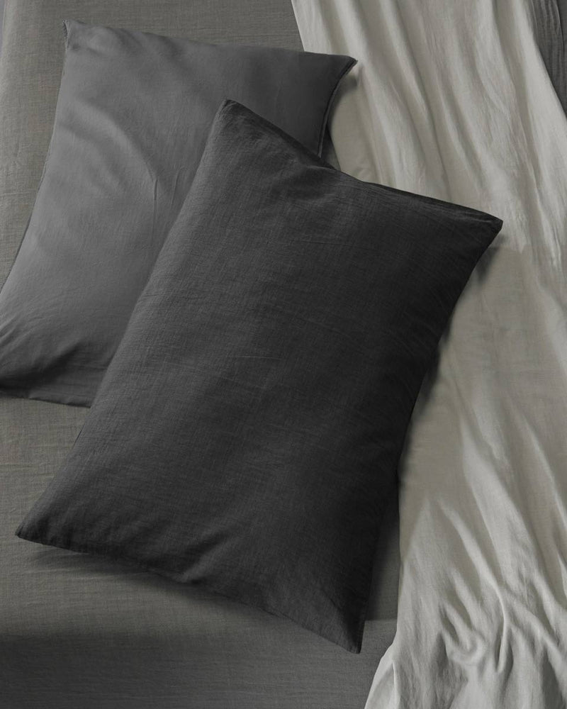 JANGEORGe Interiors & Furniture Society Limonta Miro Pillow Cases Set Anthracite