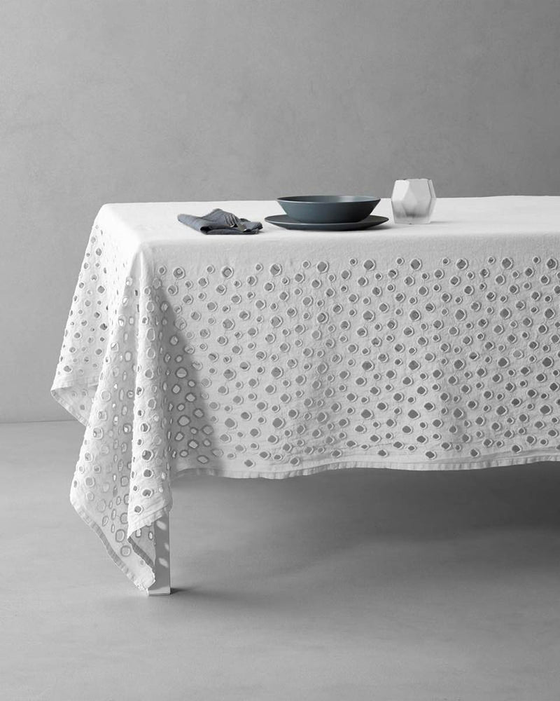JANGEORGe Interiors & Furniture Society Limonta Ols Tablecloth Bianco